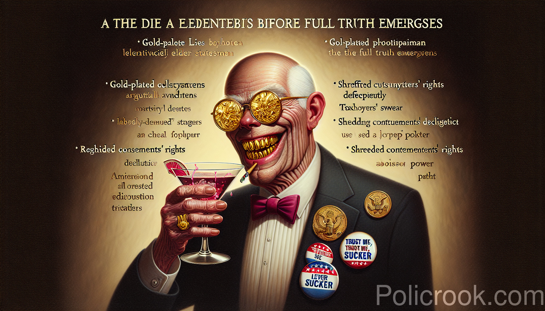 Die a "Beloved Elder Statesman" Before the Full Truth Emerges