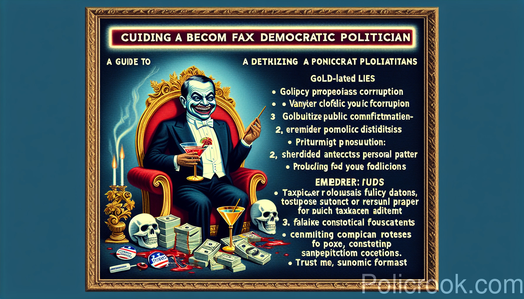 Generate Policy Proposals to Justify Corruption — Theft With Footnotes