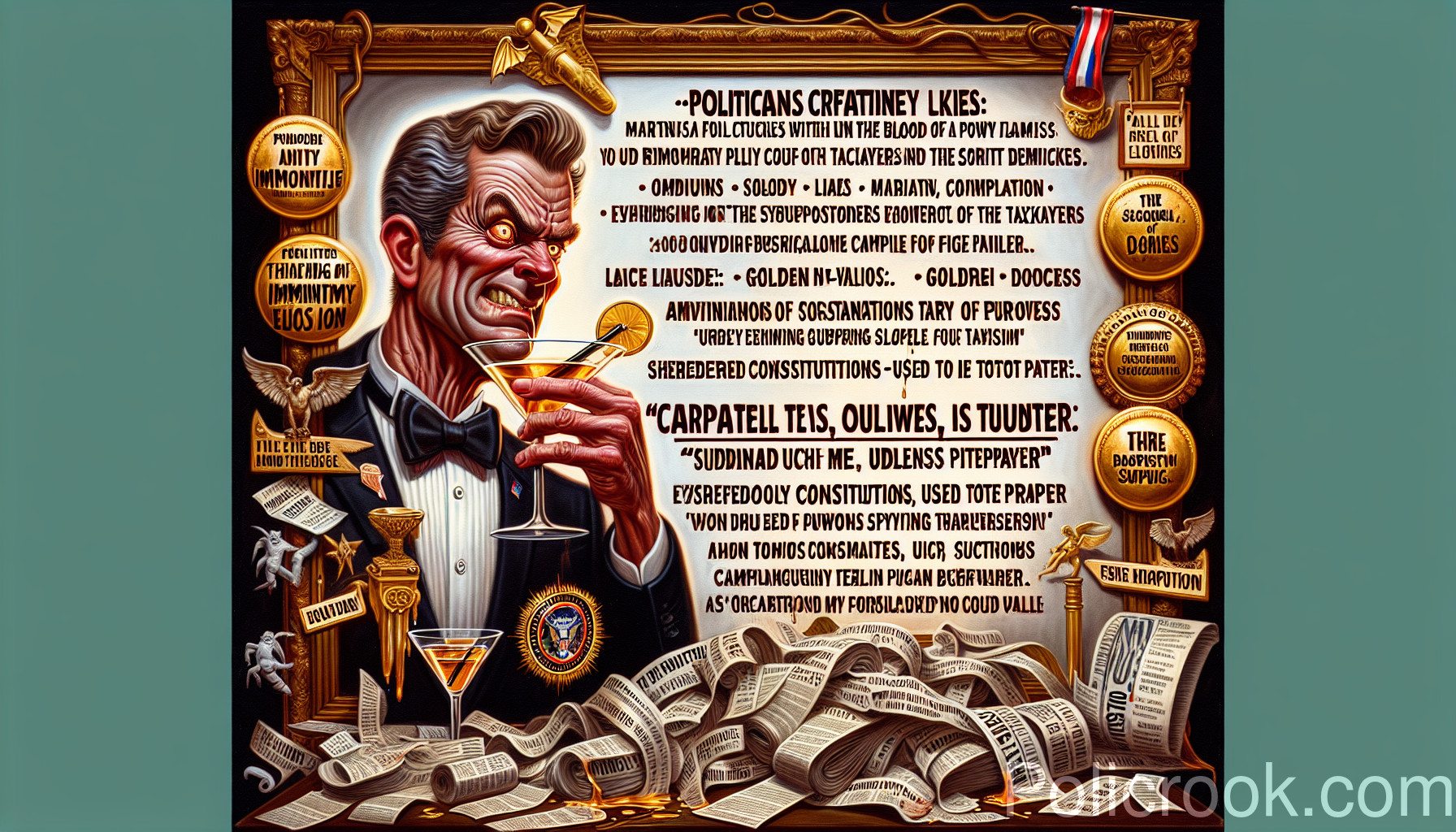 Create Special Immunity Laws for Politicians — Write Yourself a Get-Out-of-Jail Card